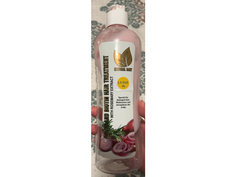 Natural Sant Onion & Biotin Hair Treatment, Rosemary Extract, 16.9 fl oz/500 mL