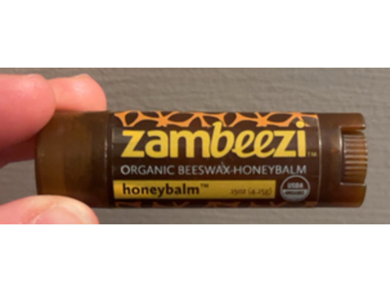 Zambeezi Organic Beeswax Honeybalm, 0.15 oz/4.25 g