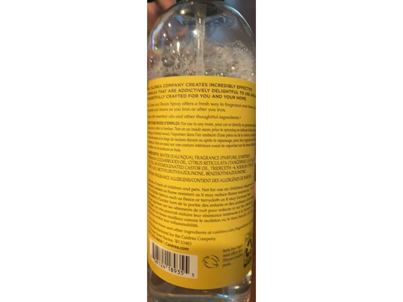 Caldrea Room Spray Air Freshener, Sea Salt Neroli Linen, 16 oz, Pack Of 2