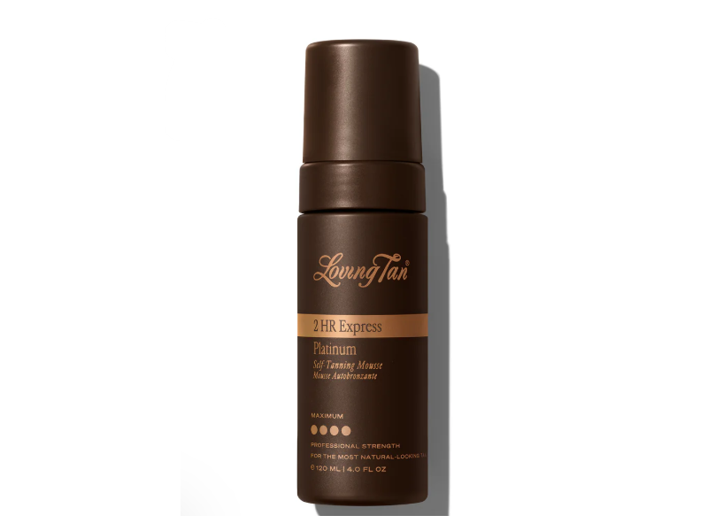 Loving Tan 2 HR Express Platinum Self-Tanning Mousse, Maximum, 6.7 fl oz/200 mL