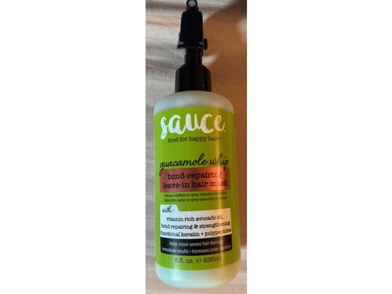 Sauce Beauty Guacamole Whip Bond-Repairing Leave-In Hair Mask, 8 fl oz/236 mL