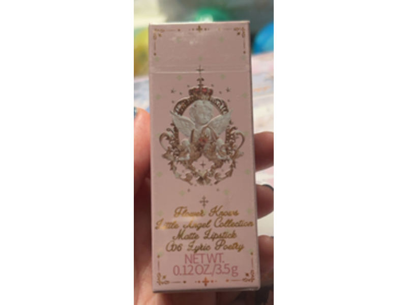 Flower Knows Little Angel Matte Lipstick, C06 Lyric Poetry, 0.12 oz/3.5 g