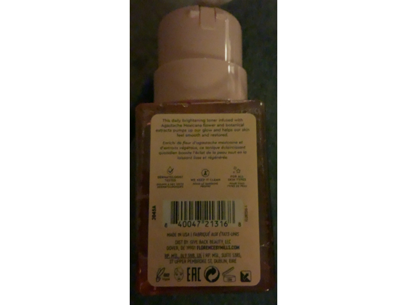 Florence By Mills Spotlight Toner, Episode 1: Brighten Up, 6.25 fl oz/185 mL