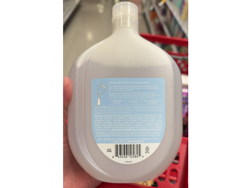 Method Refill Foaming Hand Wash, Sweet Water, 28 fl oz/828 mL