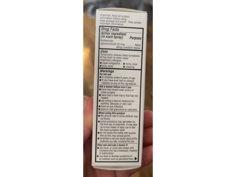 Apotex Budesonide Nasal Spray, 0.285 fl oz/8.43 mL