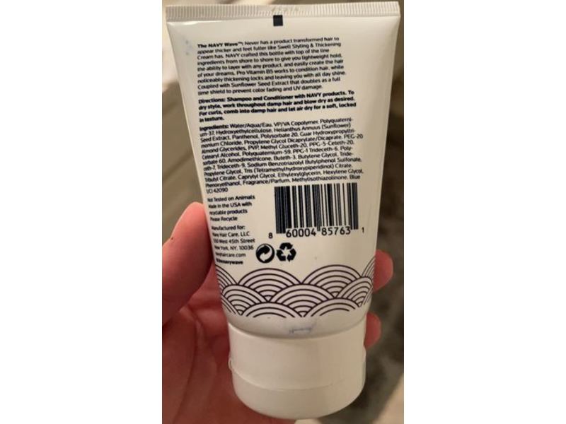 Navy Swell Styling &Thickening Cream, 4 fl oz /118 mL