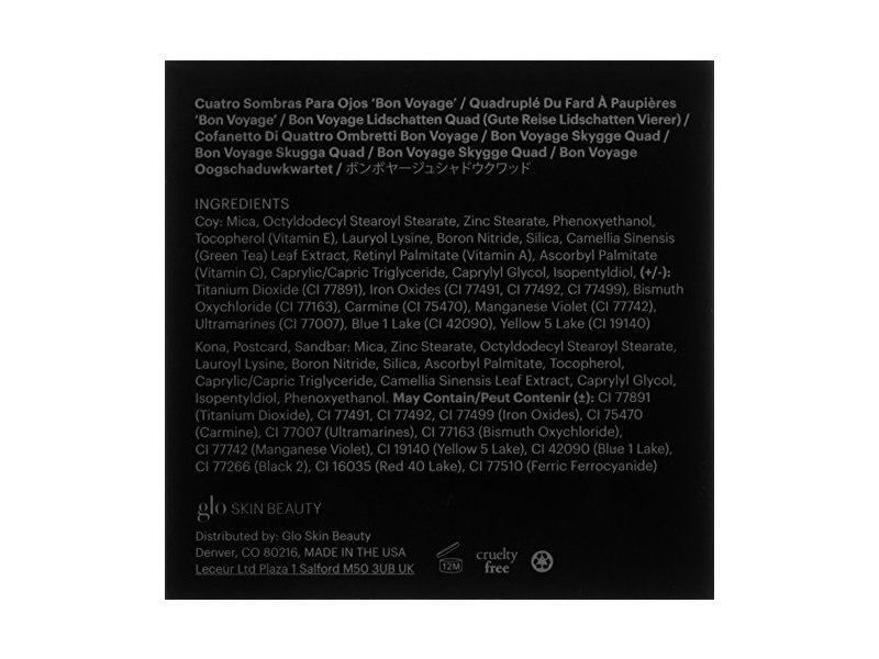 Glo Skin Beauty Eye Shadow Quad (Bon Voyage) .22oz