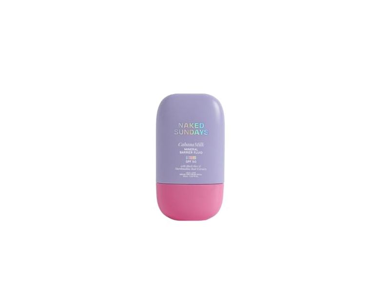 Naked Sundays Mineral Barrier Fluid, Cabana Milk, Tinted, SPF 50, 1.35 fl oz/40 mL