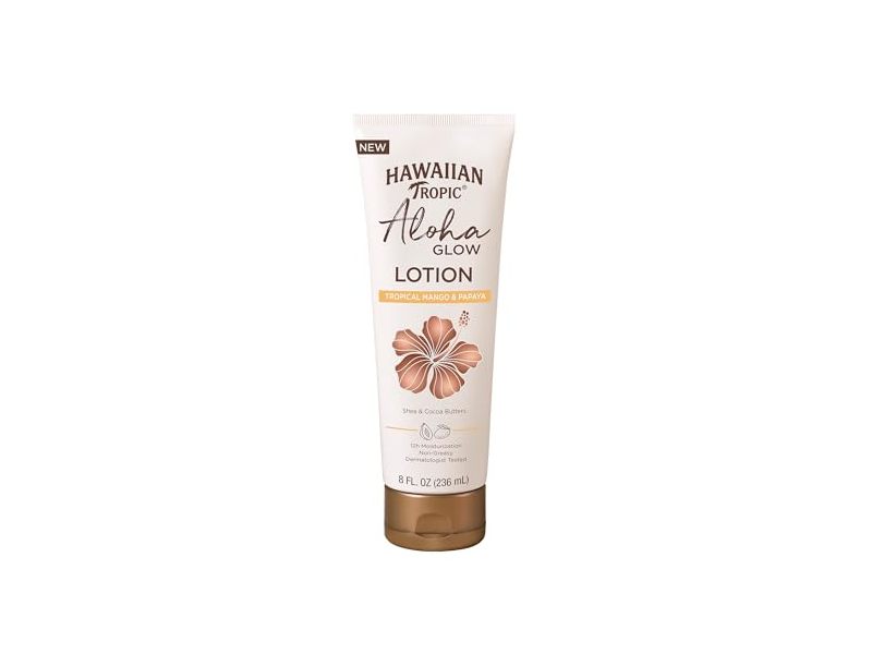 Hawaiian Tropic Aloha Glow Lotion, Tropical Mango & Papaya, 8 fl oz/236 mL