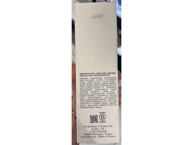 L'Occitane En Provence Hand Cream, Shea Butter, 5.1 oz/150 mL