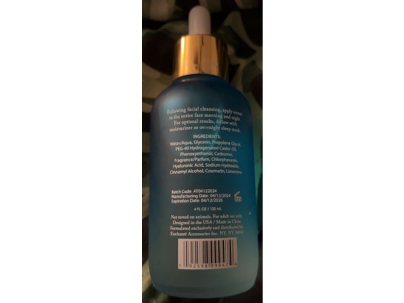 La Soie Healing & Rejuvenating Facial Serum, Hyaluronic Acid, 4 fl oz/120 mL