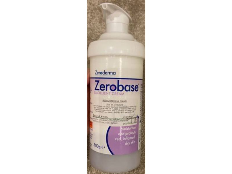Zeroderma Zerobase Emollient Cream, 500 g