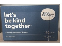 Kind Laundry Detergent Sheets, Ocean Breeze, 120 Loads, 10.6 oz/300 g - thumbnail 2