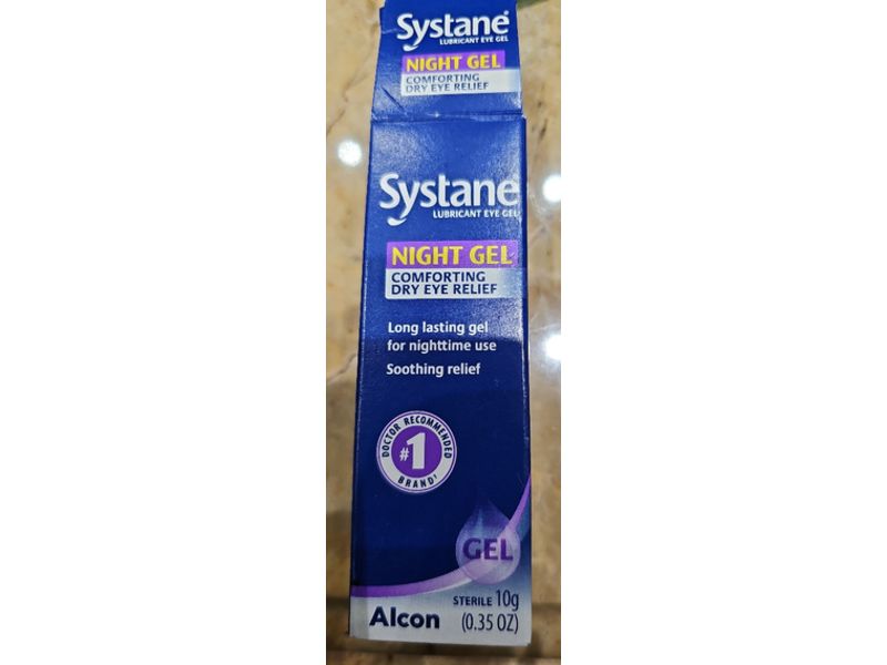 Systane Comforting Dry Eye Relief Lubricant Night Eye Gel, 0.35 oz/10 g