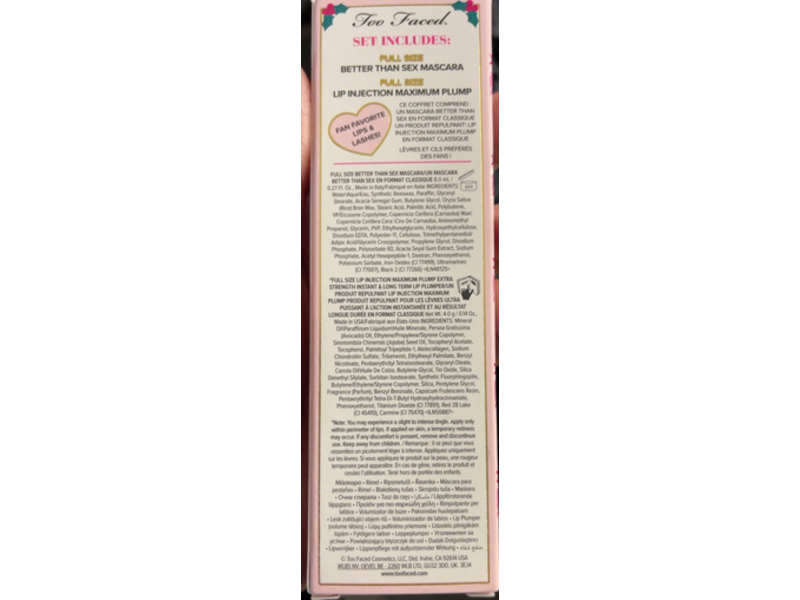 Too Faced Sexy Lips & Lashes Mascara & Lip Plumper Set