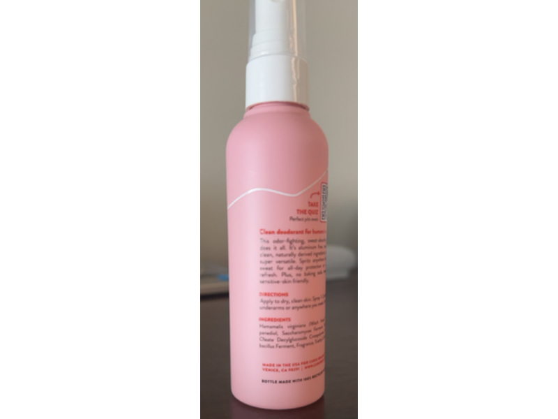 Curie Deodorant & Body Spray, Grapefruit Cassis, 3 oz/85 g, Pack Of 3