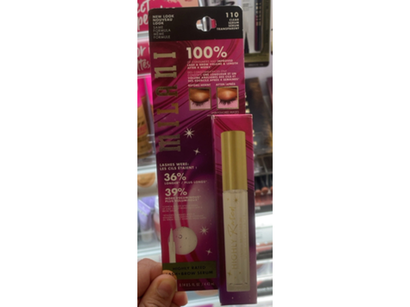 Milani Highly Rated Lash & Brow Serum, 0.14 fl oz/4.43 mL