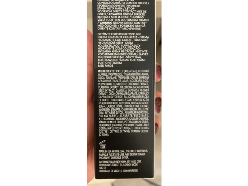 Bareminerals Complexion Rescue Natural Matte Tinted Moisturizer, 8 Spice, SPF 30, 1.18 fl oz/35 mL