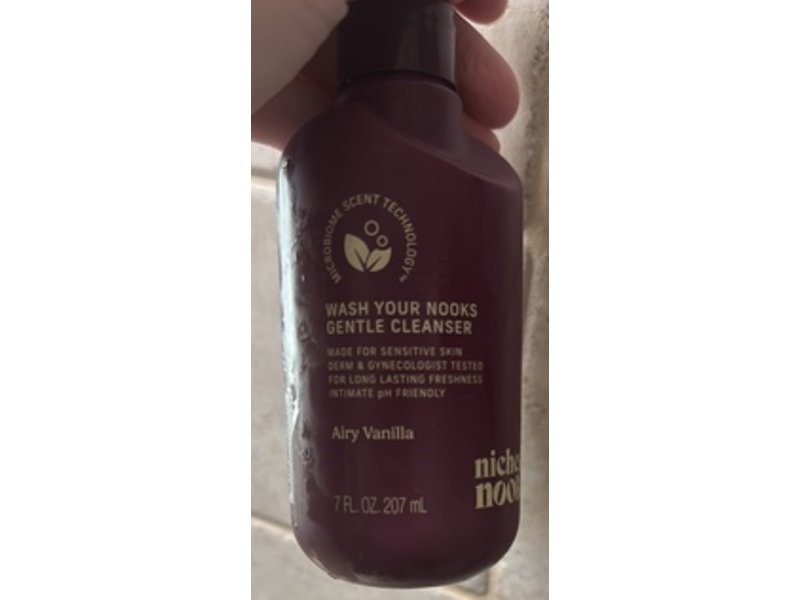 Niches & Nooks Wash Your Nooks Gentle Cleanser, Airy Vanilla, 7 fl oz/207 mL