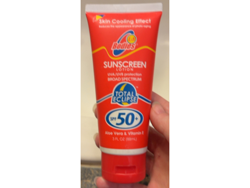 La Bodies Total Eclipse Sunscreen Lotion, SPF 50+, 3 fl oz/88 mL, Pack Of 3