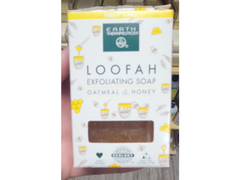 Earth Therapeutics Loofah Exfoliating Soap Oatmeal & Honey, 4.2 fl oz