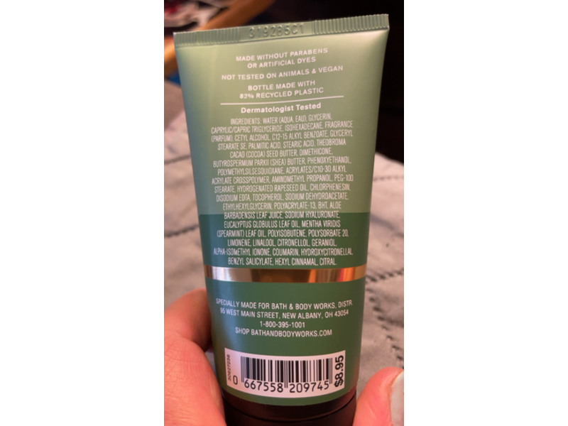 Bath & Body Works Stress Relief Ultimate Hydration Body Cream, Eucalyptus Peppermint, 2.5 oz/70 g