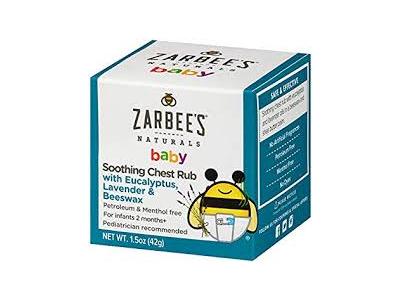 Zarbee's Naturals Baby Soothing Chest Rub, Eucalyptus Lavender and Beeswax, 1.5 oz