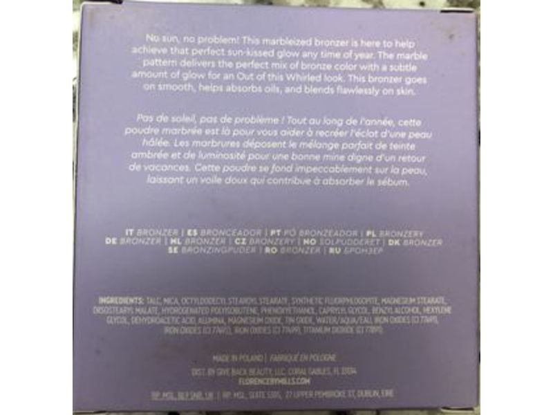 Florence By Mills Out Of This Whirled, Marble Bronzer, Cool Tone, 0.31 oz/ 9 g