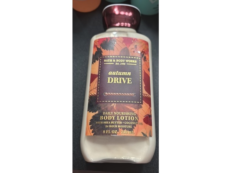Bath & Body Works Autumn Drive Daily Nourishing Body Lotion, Shea Butter + Coconut Oil, 8 fl oz/236 mL