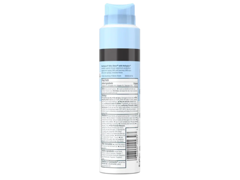 Neutrogena Ultra Sheer Body Mist Sunscreen, SPF 45, 5.0 oz/141 g, Pack Of 3