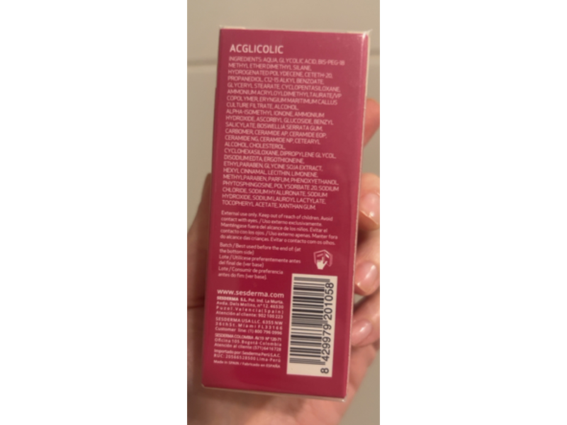 Sesderma Acglicolic Liposomal Serum, Glycolic Acid, 1.0 fl oz/30 mL