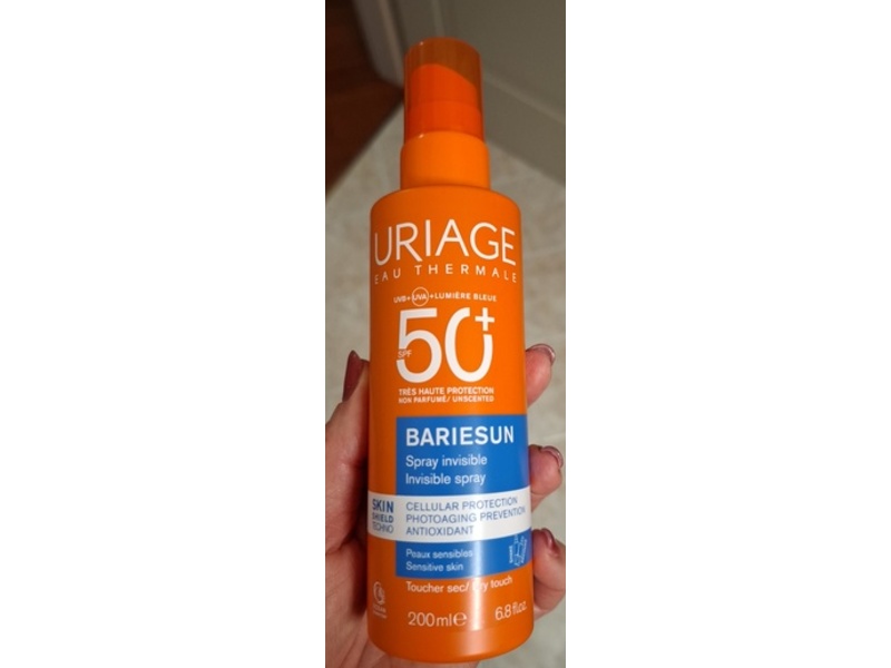 Uriage Eau Thermale Bariesun Invisible Spray, SPF 50+, 6.8 fl oz/ 200 mL