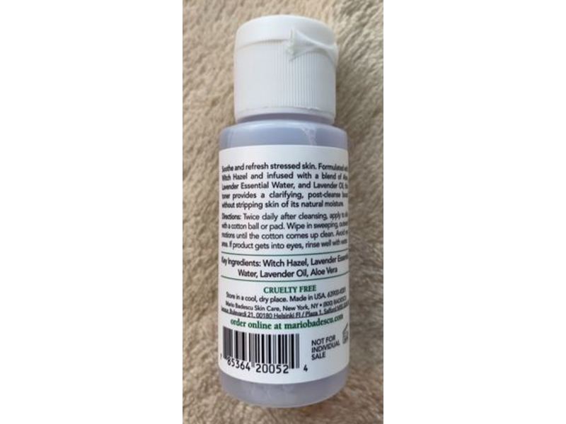 Mario Badescu Skin Care Toner, Witch Hazel & Lavender, 1 fl oz / 29 ml