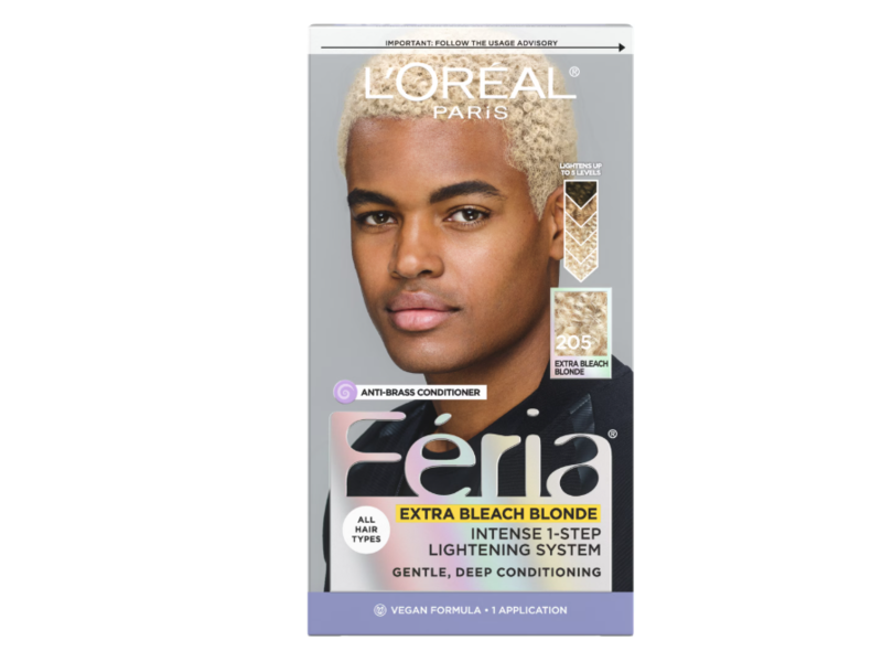 L'Oreal Paris Feria Intense 1-Step Lightening System Kit, 205 Extra Bleach Blonde