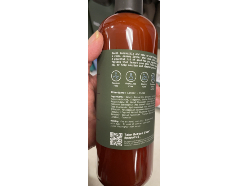 Papatui Refreshing Body Wash, Lush Coconut, 18 fl oz/532 mL