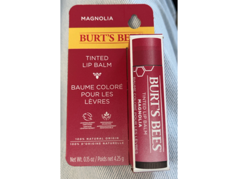 Burt's Bees Tinted Lip Balm, Mangolia, 0.15 oz/4.25 g