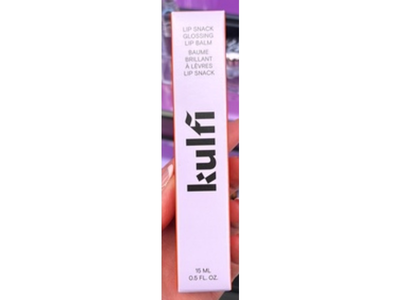 Kulfi Lip Snack Glossing Lip Balm, Vanilla Sponge Cake, 0.5 fl oz/15 mL