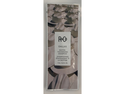 R+Co Biotin Thickening Shampoo, Dallas, 0.23 fl oz/7 mL
