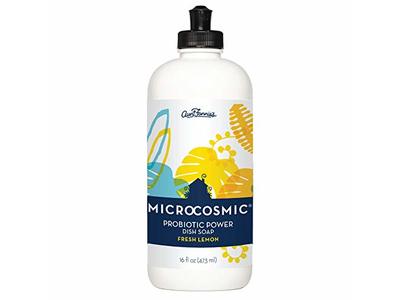 Aunt Fannie's Microcosmic Probiotic Power Dish Soap, Fresh Lemon, 16 fl oz/473 mL