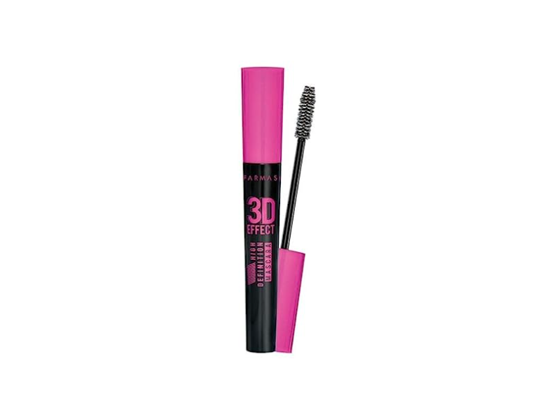 Farmasi 3D Effect High Definition Mascara, Black, 0.34 fl oz