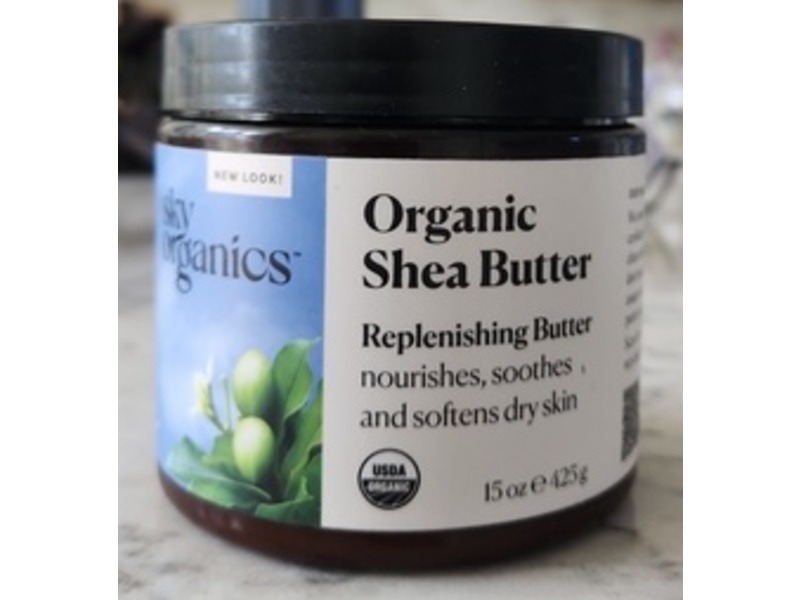 Sky Organics Replenishing Butter, Organic Shea Butter, 15 oz/425 g