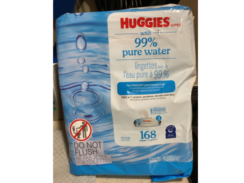 Huggies The Thickest Plant - Based Wipes, 99% Pure Water, 168 Count