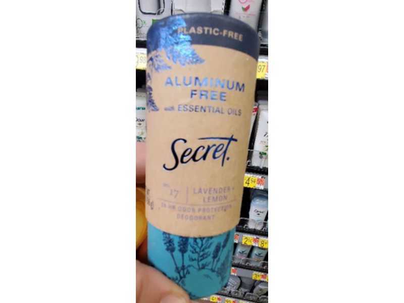 Secret Odor Protection Deodorant, Lavender & Lemon, 2 oz/56 g