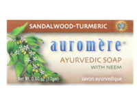 Auromere Sandalwood Turmeric Ayutvedic Soap, Neem, 0.60 oz/17 gm - Image 2