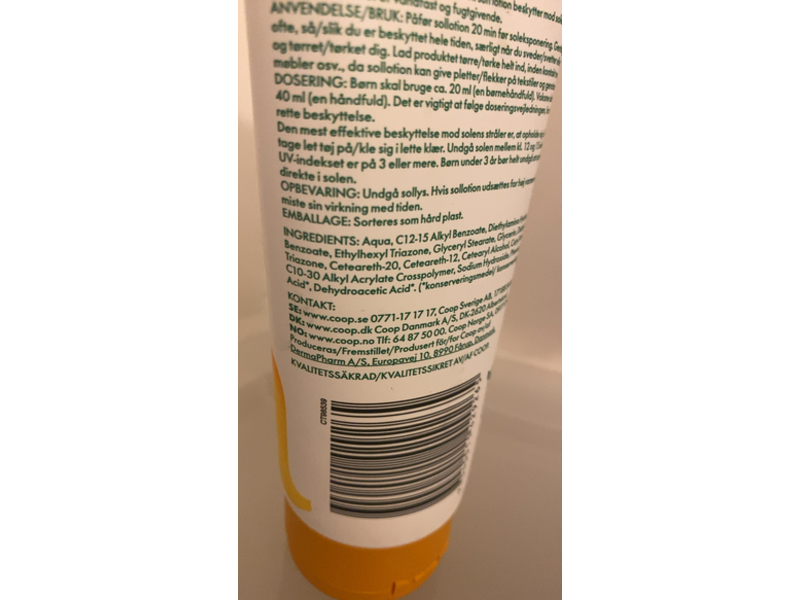 Coop Anglamark Sun Lotion, SPF 30, 200 mL