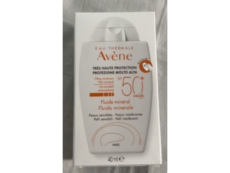 Avene Mineral Fluid Sunscreen, SPF 50+, 40 mL
