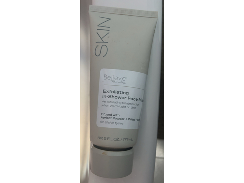 Believe Beauty Skin Exfoliating In-Shower Face Mask, 6 fl oz/177 mL