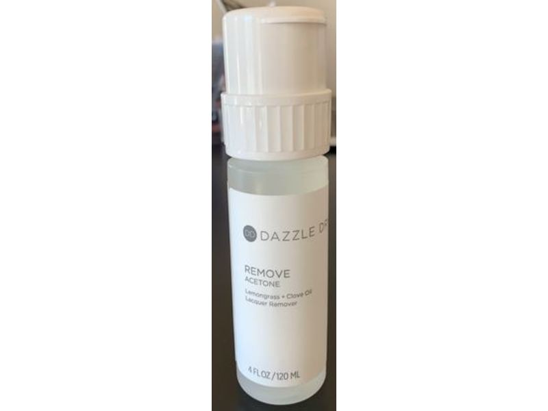 Dazzle Dry Remove Acetone Lacquer Remover, Lemongrass + Clove Oil, 4 fl oz/120 ml