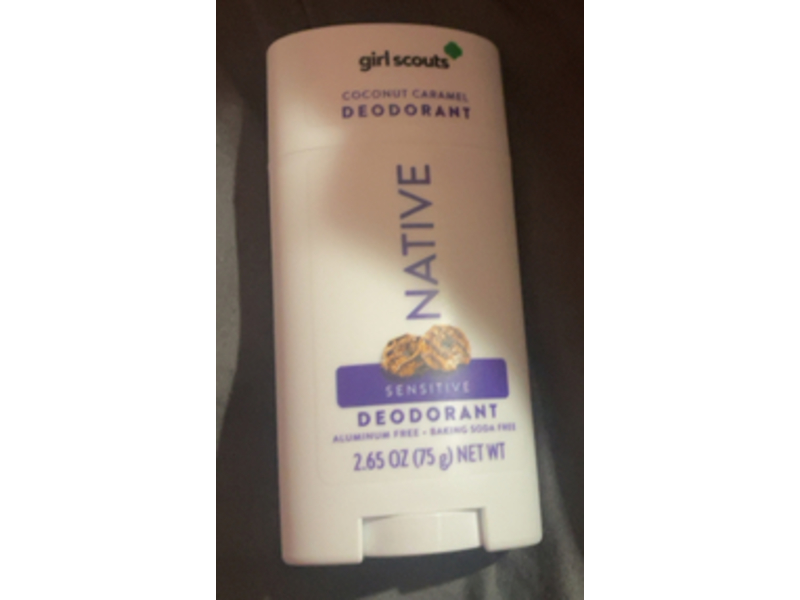 Native Girl Scouts Deodorant, Coconut Caramel, 2.65 oz/75 g