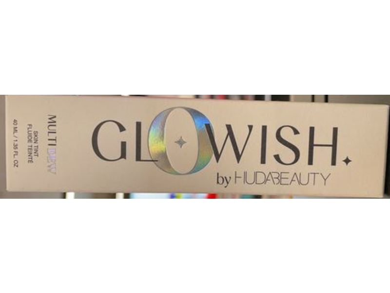 Huda Beauty Glowish Multidew Skin Tint Foundation, 03 Light, 1.35 fl oz/40 mL